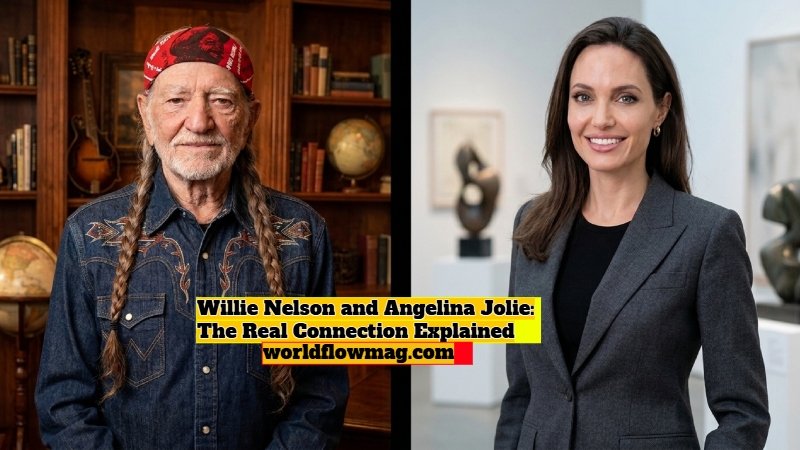 Willie Nelson and Angelina Jolie