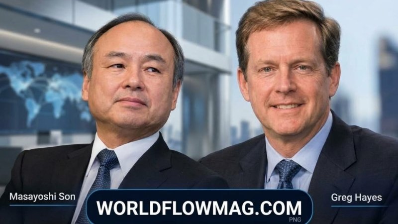 Masayoshi Son and Greg Hayes